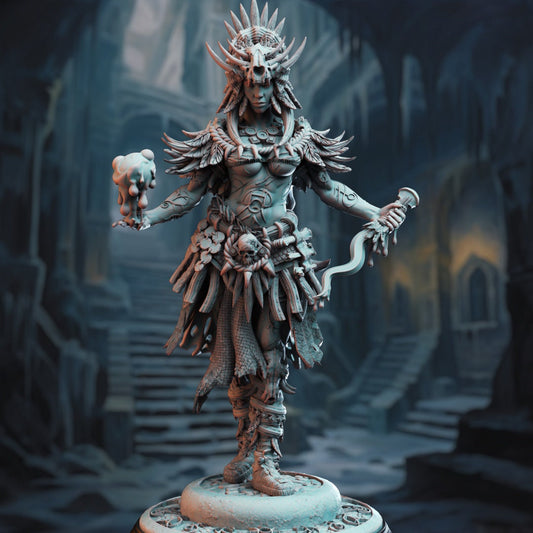 3D Printed Goliath Blood Shaman Priestess by DM Stash