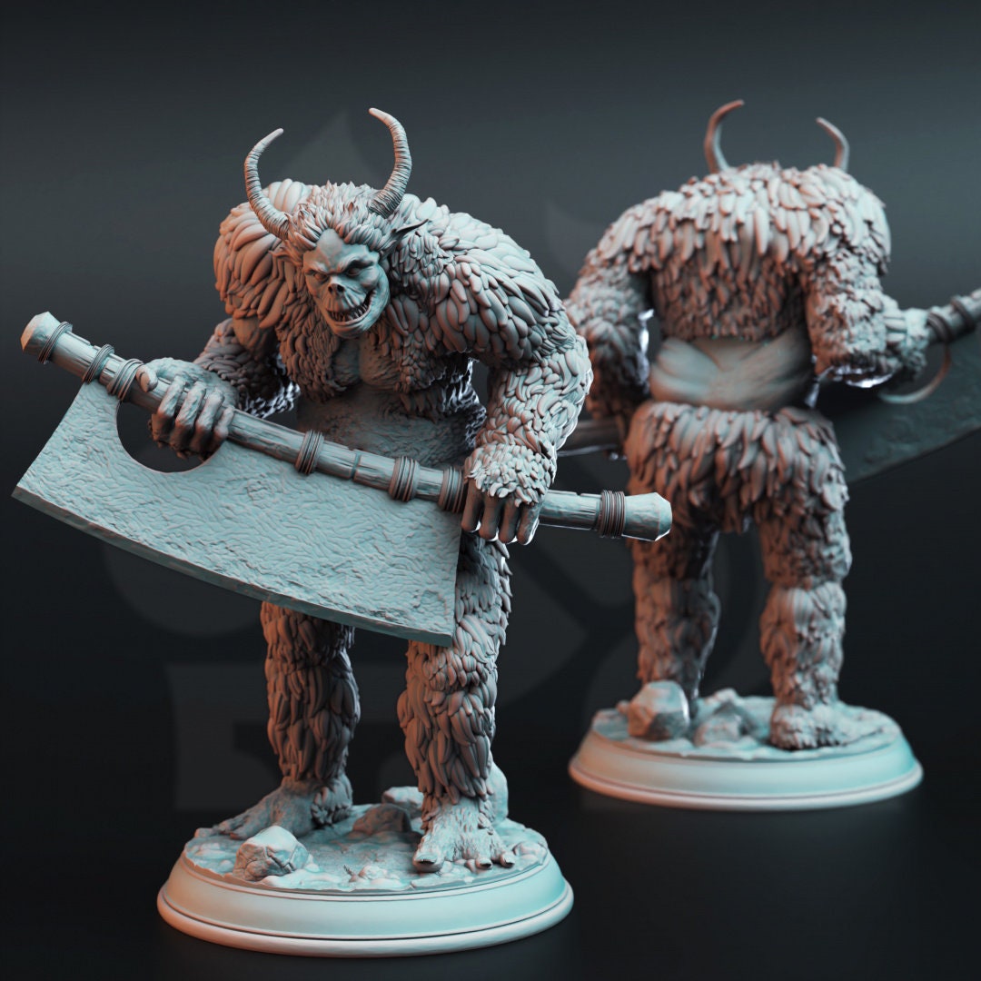 3D Printed Snow Trolls by DM Stash