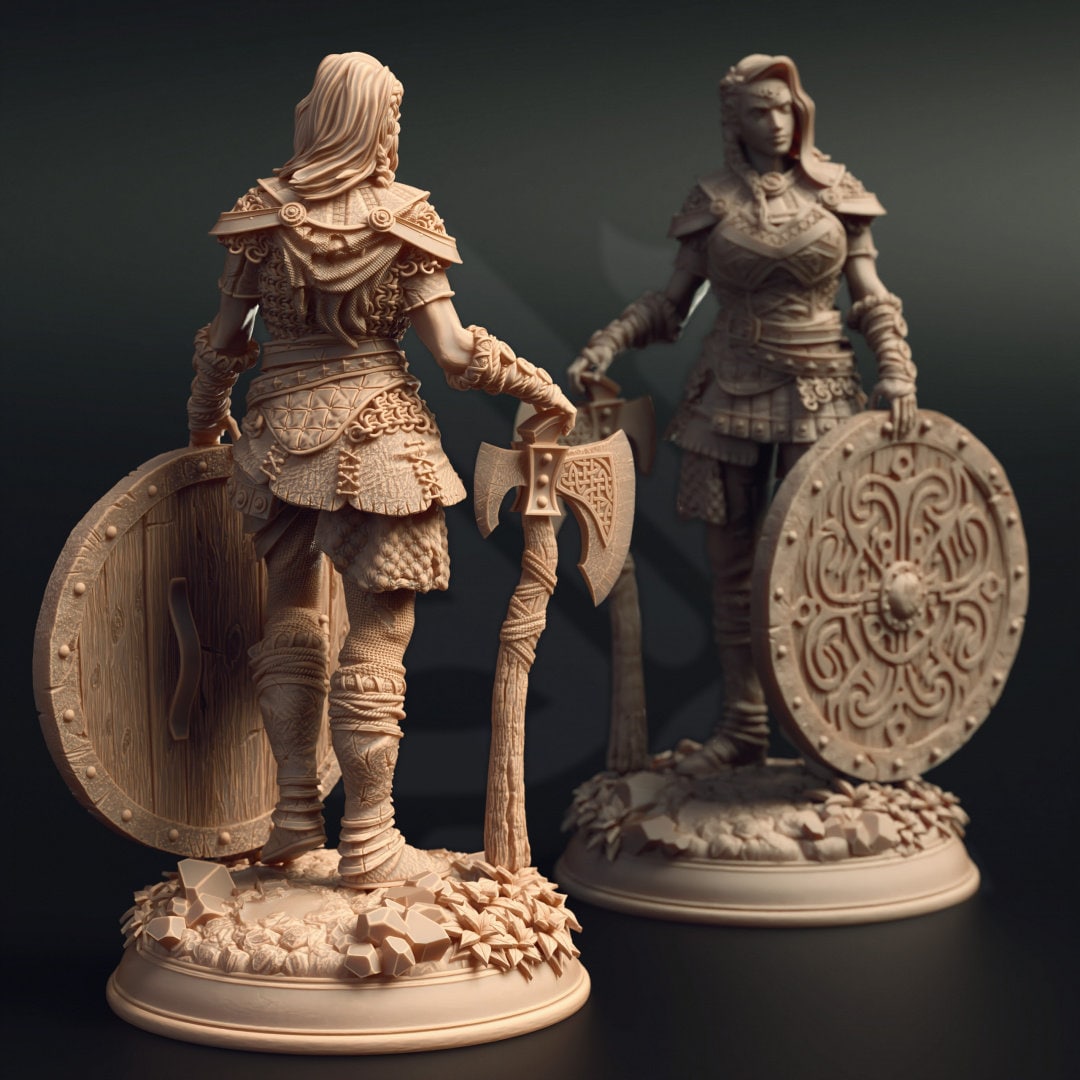 3D Printed Elite Shieldmaiden by DM Stash