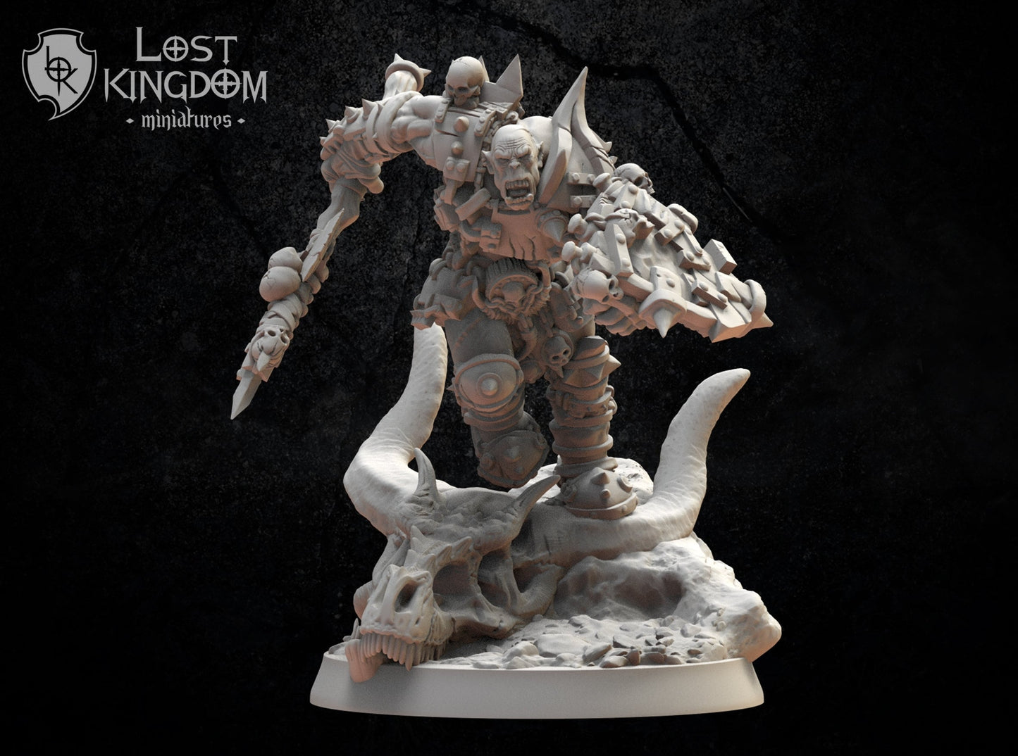 3d Printed Berserker Orc by Lost Kingdom Miniatures