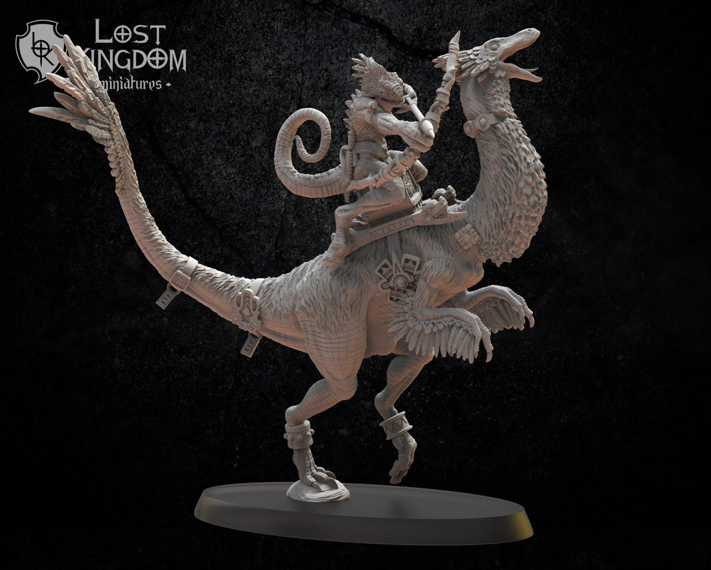 3d Printed Chameleon Heroine by Lost Kingdom Miniatures