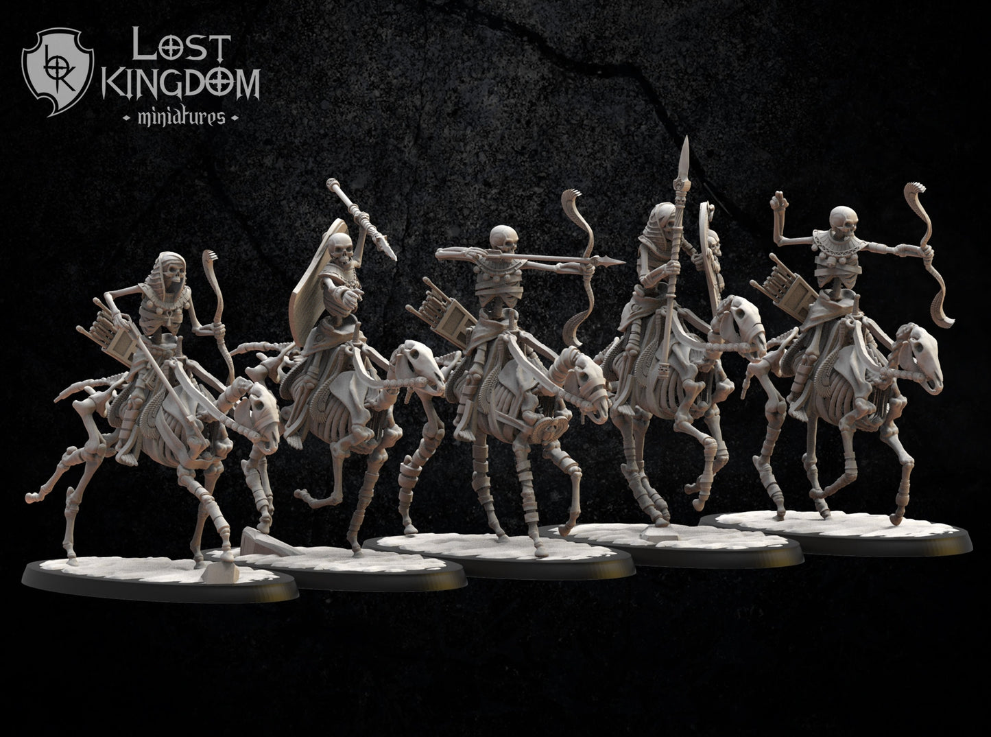 3d Printed Second Dynasty Knights x5 by Lost Kingdom Miniatures