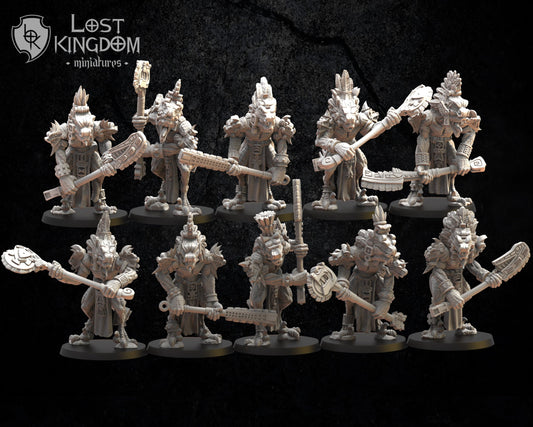 3d Printed Coatl Guard x10 by Lost Kingdom Miniatures