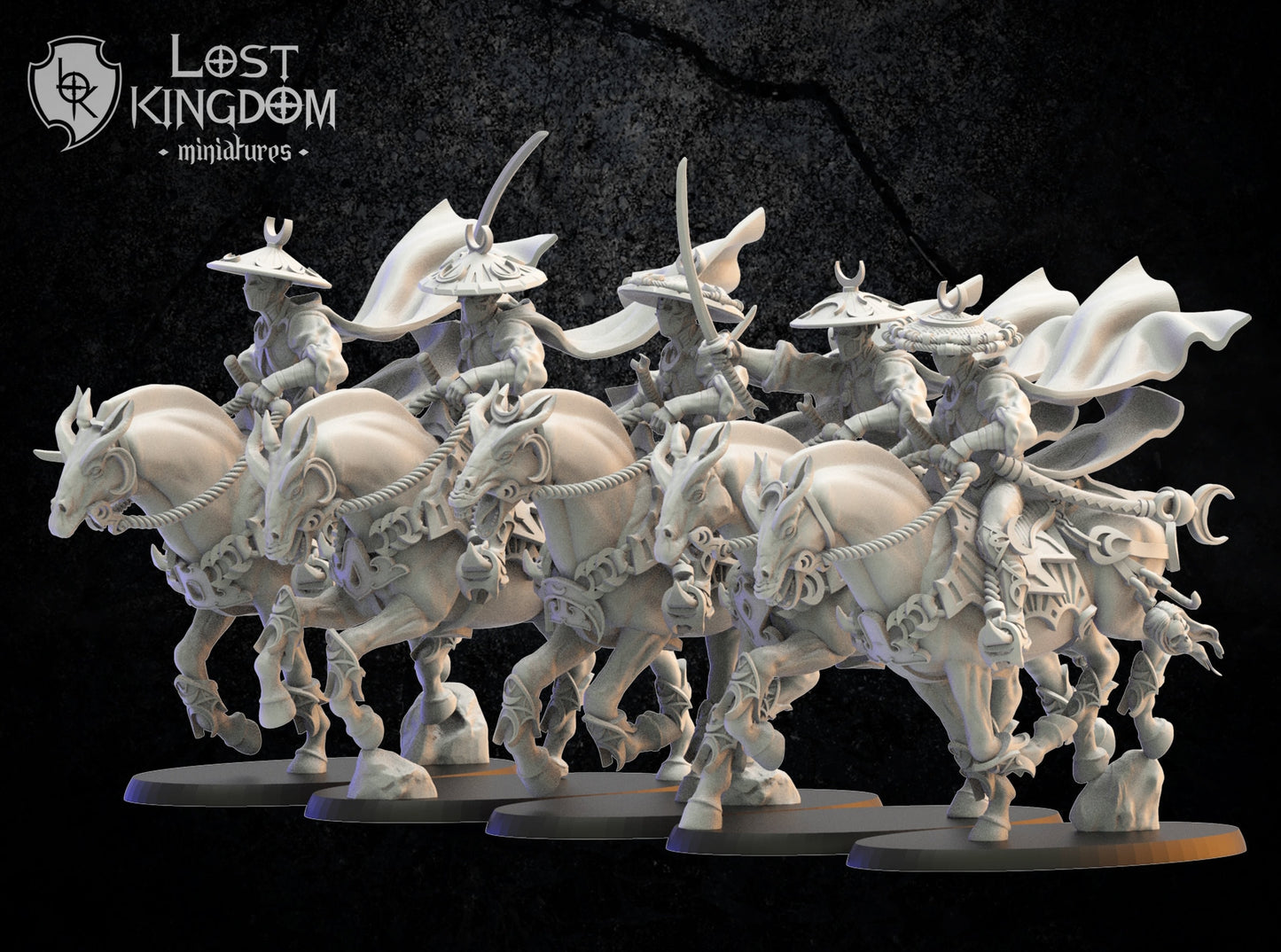 3d Printed Night Elf Shadow Knights x5 by Lost Kingdom Miniatures