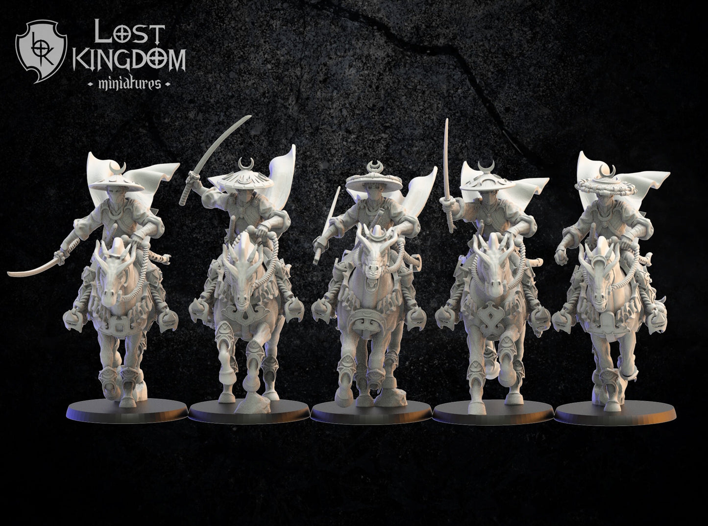 3d Printed Night Elf Shadow Knights x5 by Lost Kingdom Miniatures