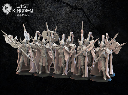 3d Printed Dark Elf Hisu Guard x10 by Lost Kingdom Miniatures