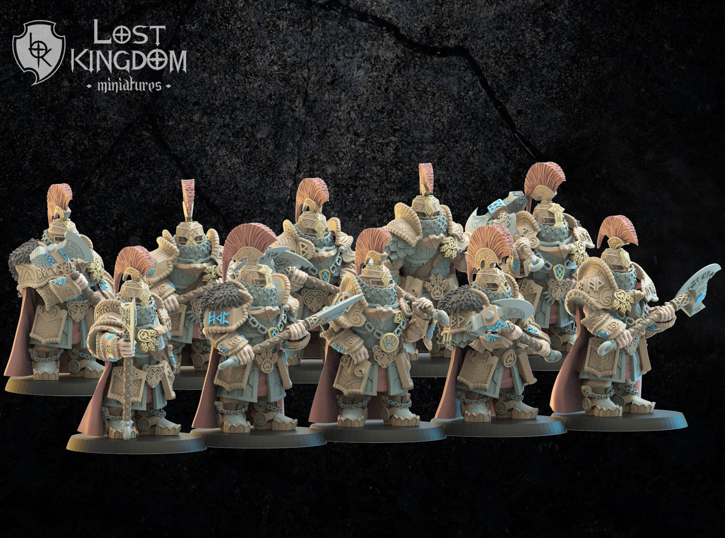 3d Printed Niavellir Dwarf Foot Soldiers x10 by Lost Kingdom Miniatures