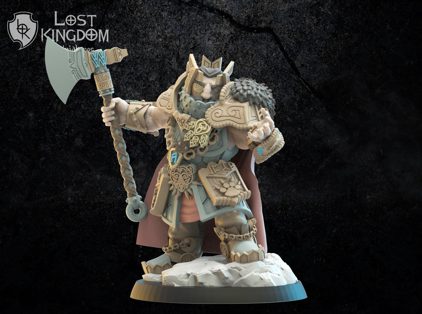 3d Printed Thordin, One Eye by Lost Kingdom Miniatures