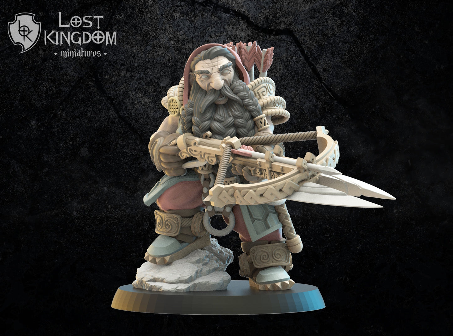 3d Printed Harald, Armbrost Hero by Lost Kingdom Miniatures