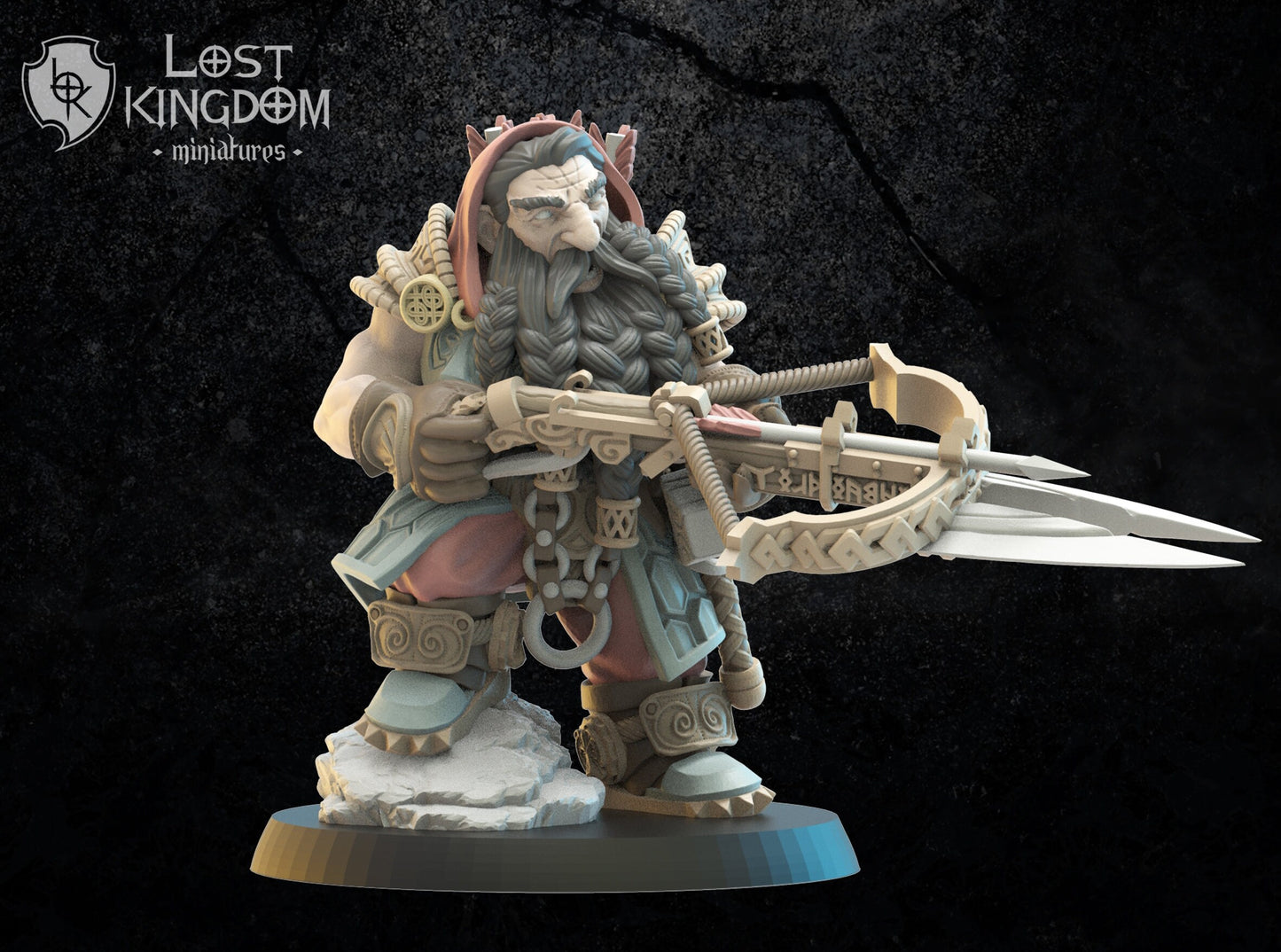 3d Printed Harald, Armbrost Hero by Lost Kingdom Miniatures