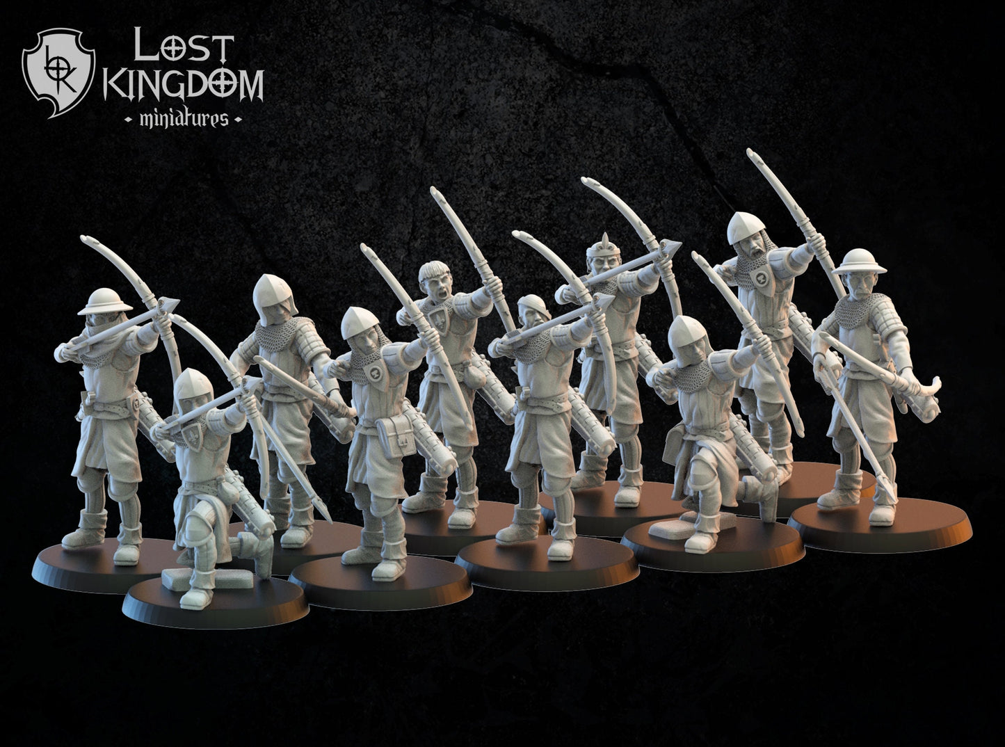 3d Printed Footsoldiers of Mercia x10 by Lost Kingdom Miniatures