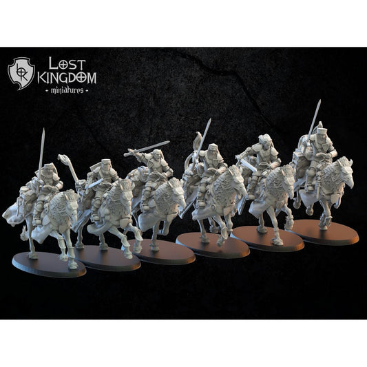 3d Printed Mounted Rangers x6 by Lost Kingdom Miniatures