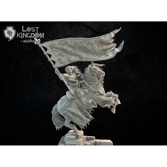 3d Printed Kingdom of Mercia Standard Bearer by Lost Kingdom Miniatures