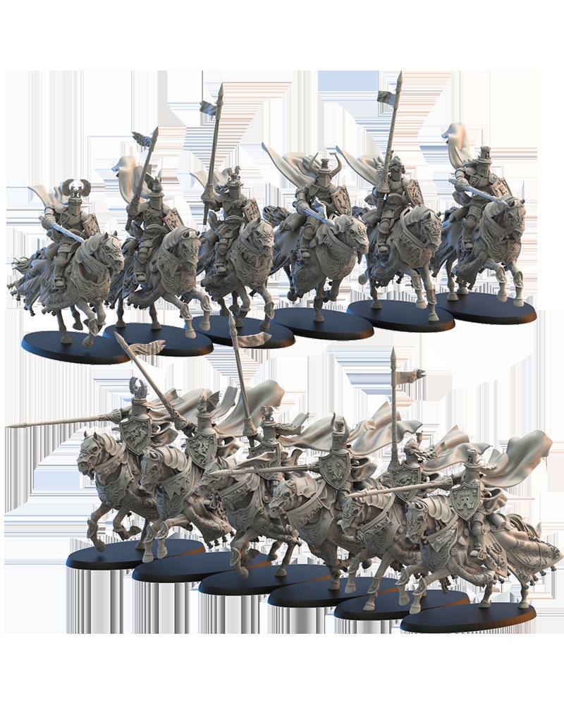 3d Printed Calix Knights x6 by Lost Kingdom Miniatures