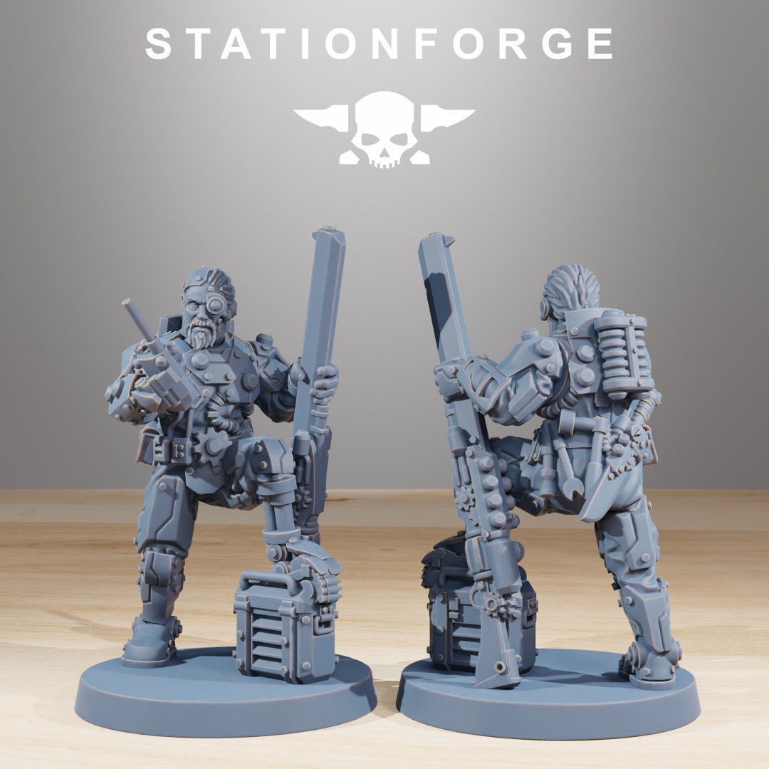 3D Printed Scavenger Security Patrol x10 by StationForge Miniatures