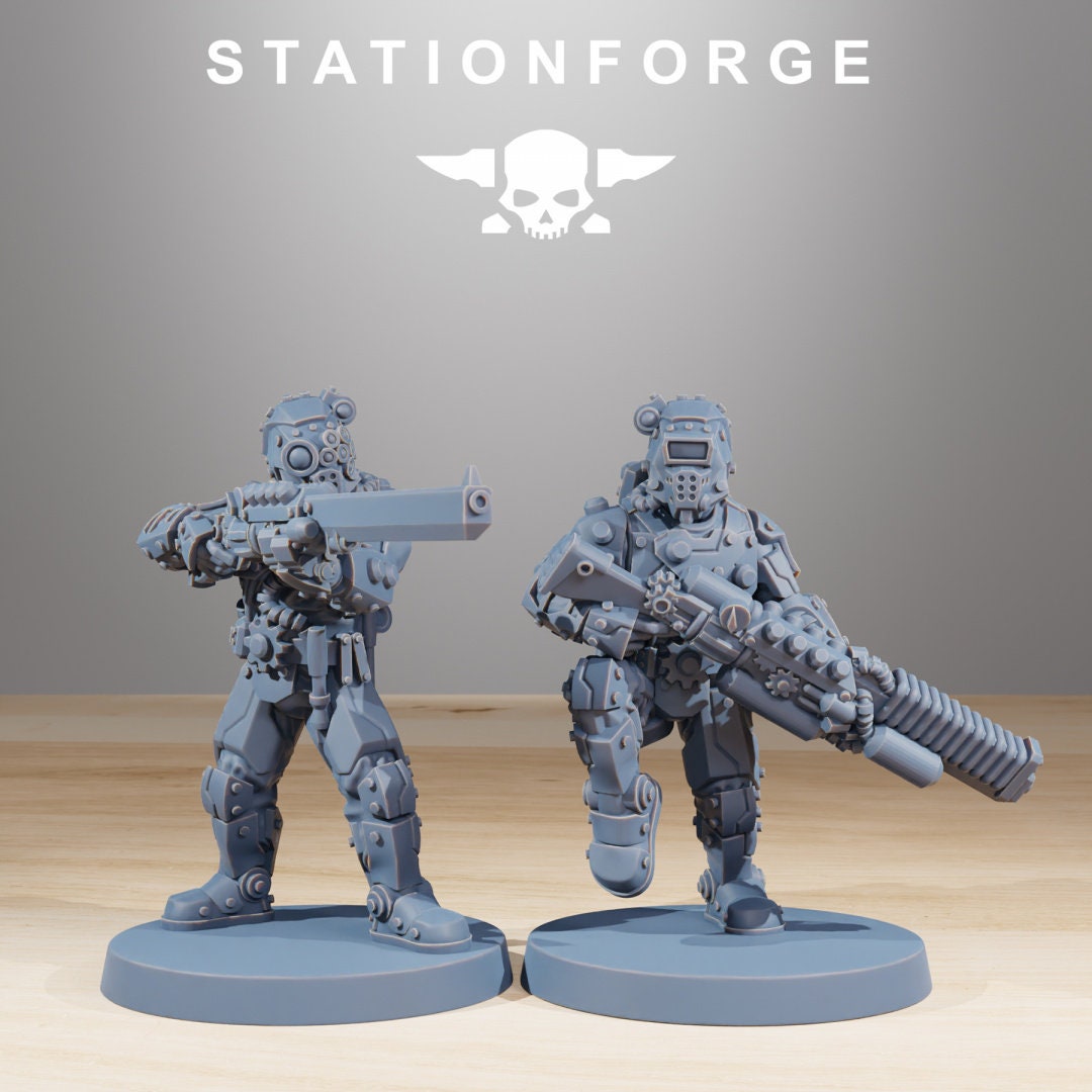 3D Printed Scavenger Security Patrol x10 by StationForge Miniatures