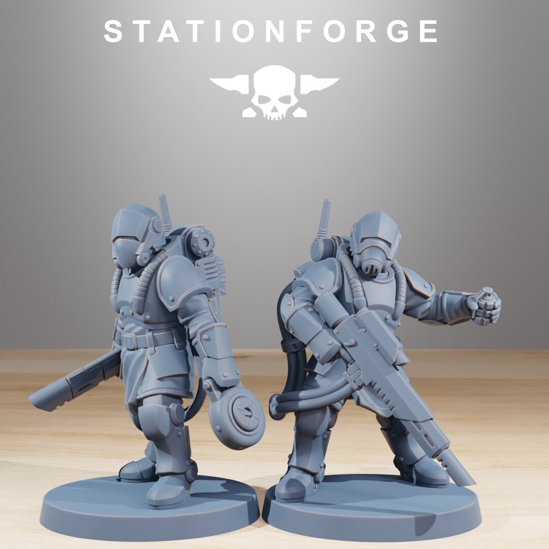 3D Printed Royal Guard Commandos x10 by StationForge Miniatures