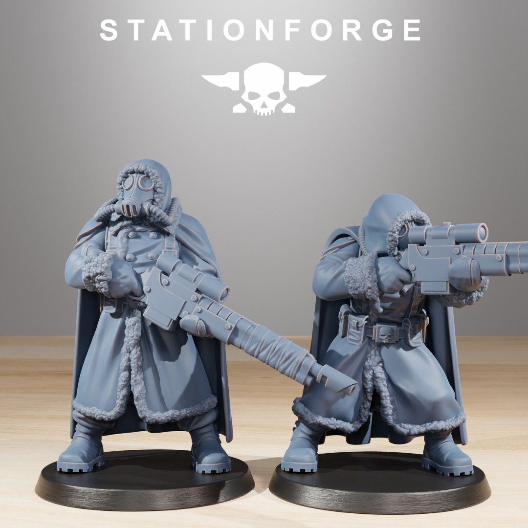 3D Printed GrimGuard Frostwatch Marksmen by StationForge Miniatures