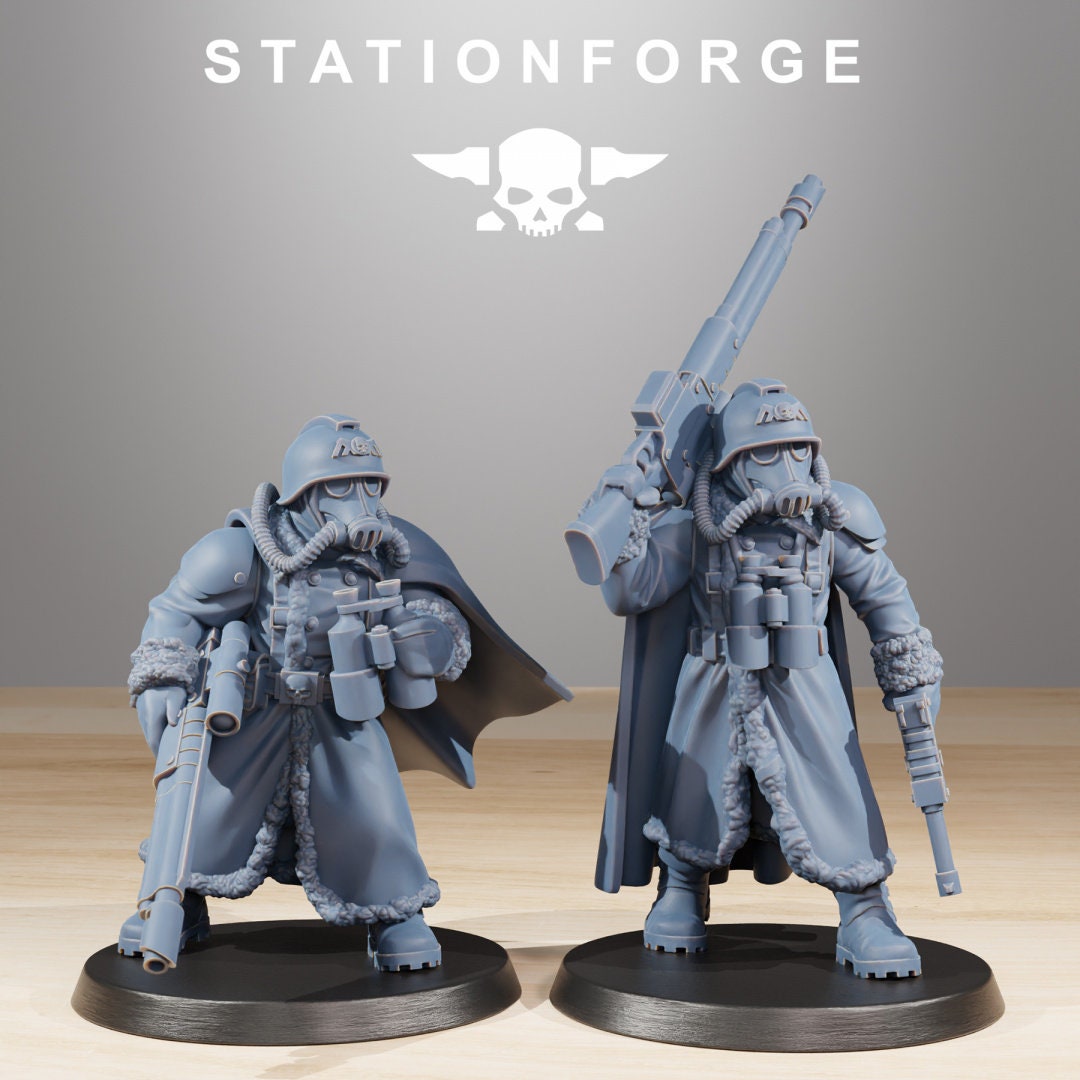 3D Printed GrimGuard Frostwatch Marksmen by StationForge Miniatures