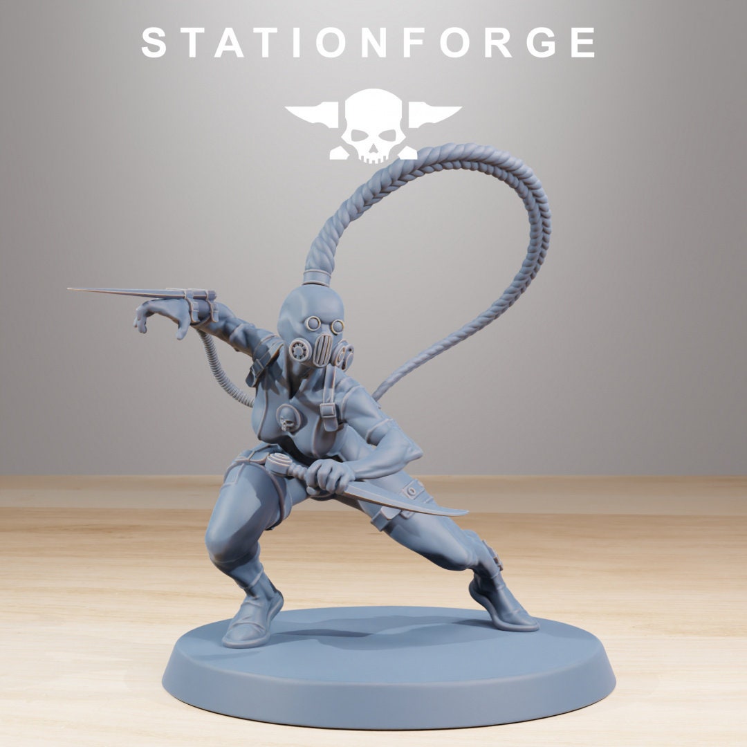 3D Printed GrimCorp Bounty Hunters x10 by StationForge Miniatures