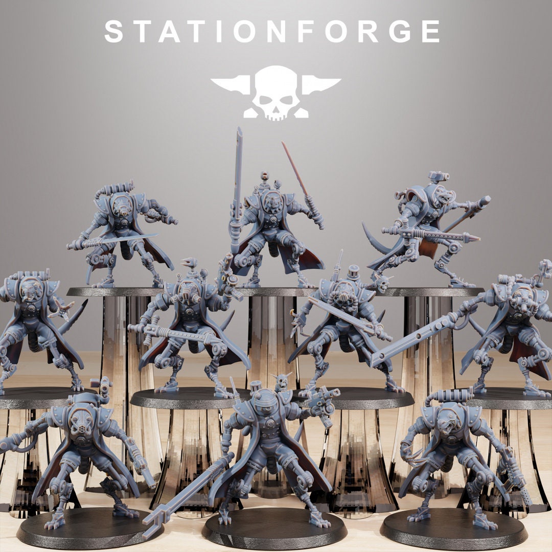 3D Printed Raticus Curdsters x10 by StationForge Miniatures