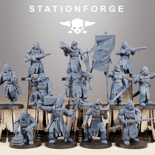 3D Printed Royal Guard Templars x10 by StationForge Miniatures