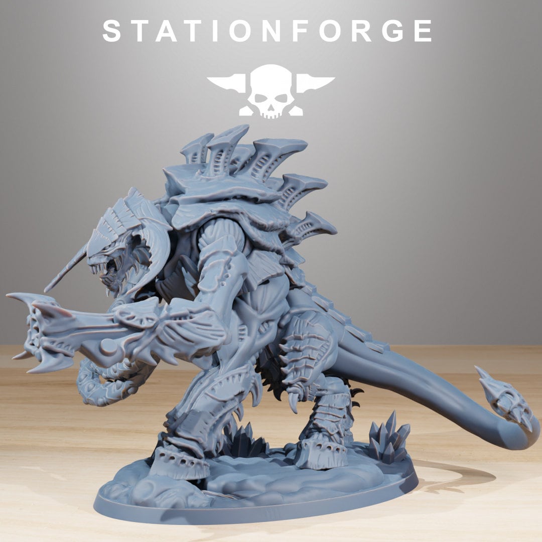 3D Printed Xenarid Necrothorn by StationForge Miniatures