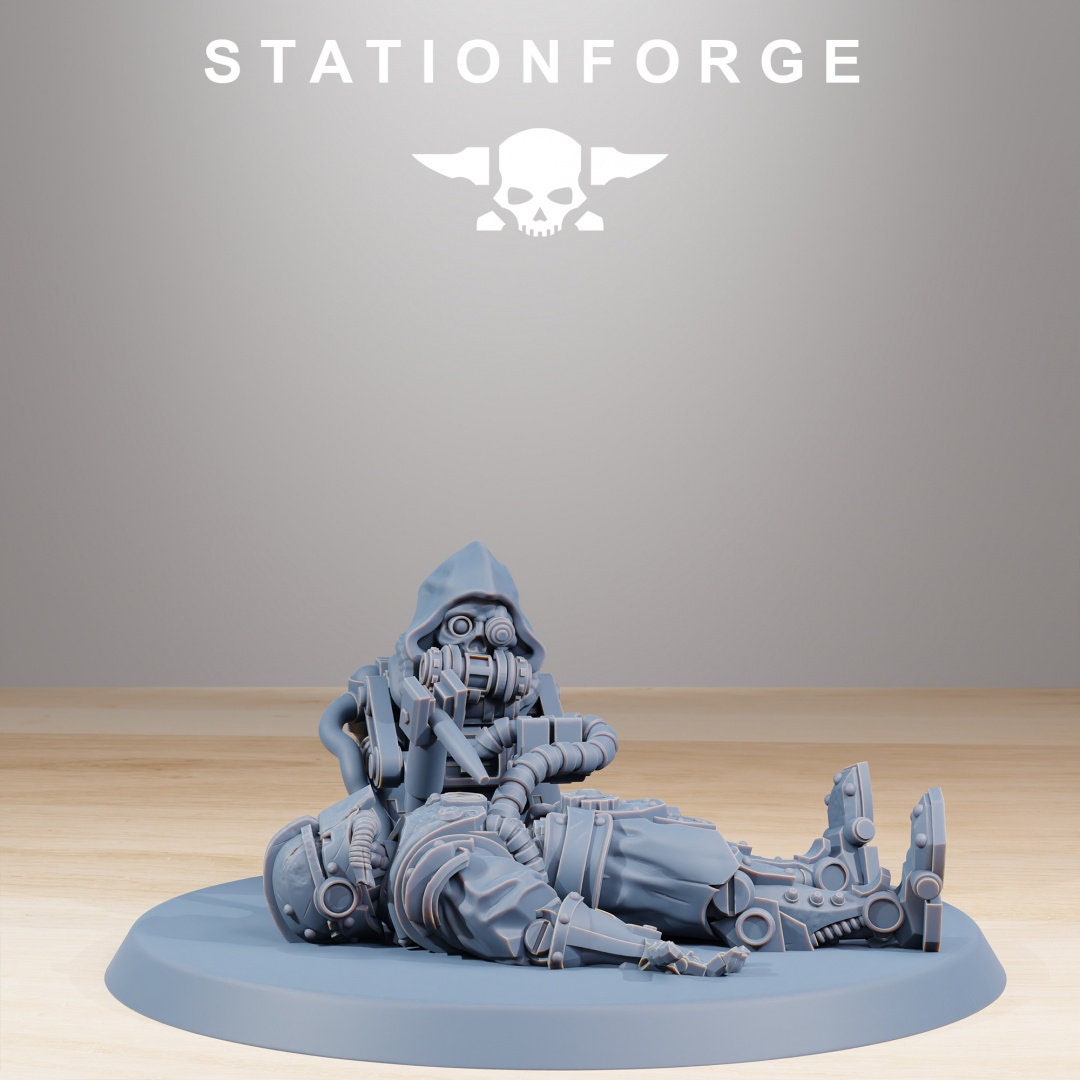 3D Printed Scavenger Wounded x8 by StationForge Miniatures