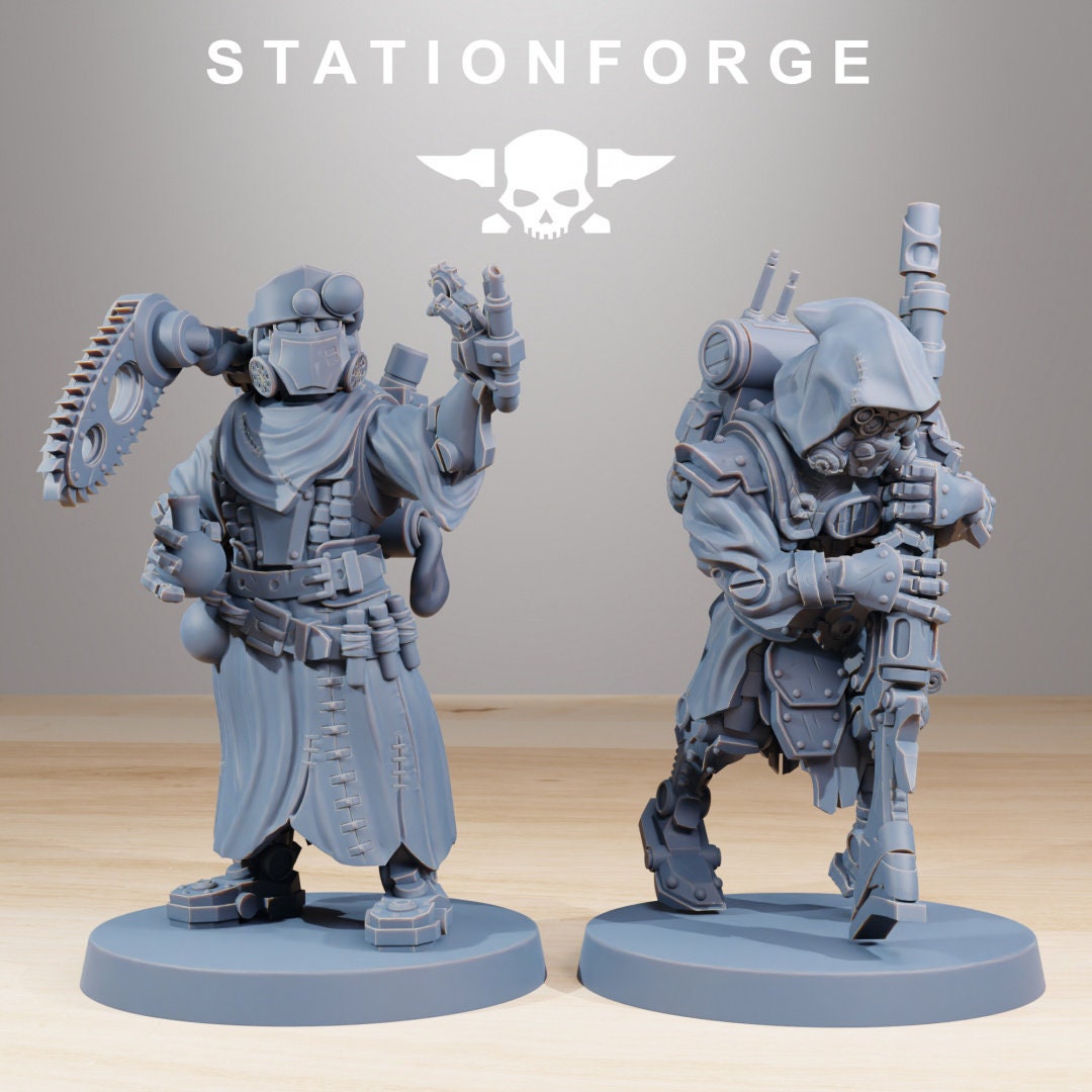 3D Printed Scavenger Wounded x8 by StationForge Miniatures