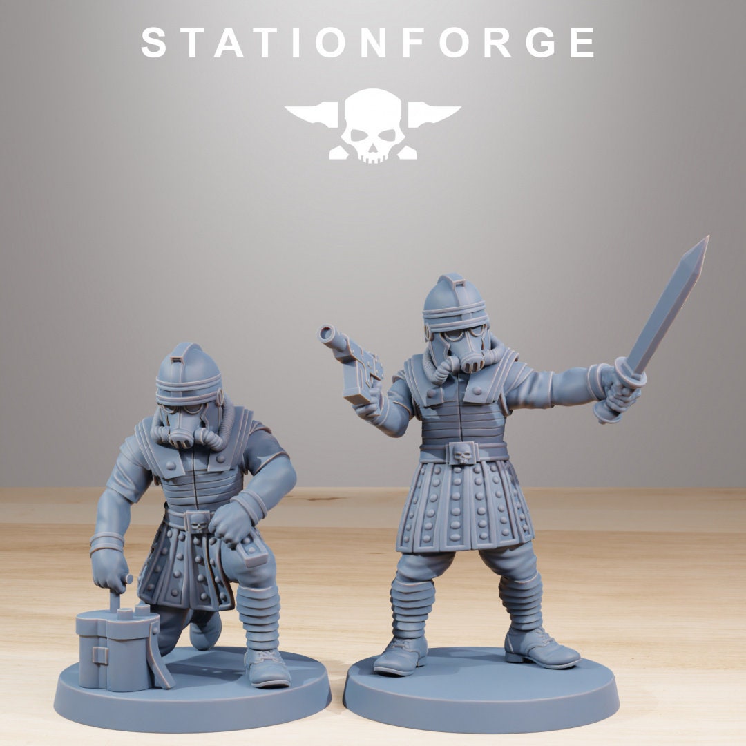 3D Printed GrimGuard Vexillatio x10 by StationForge Miniatures