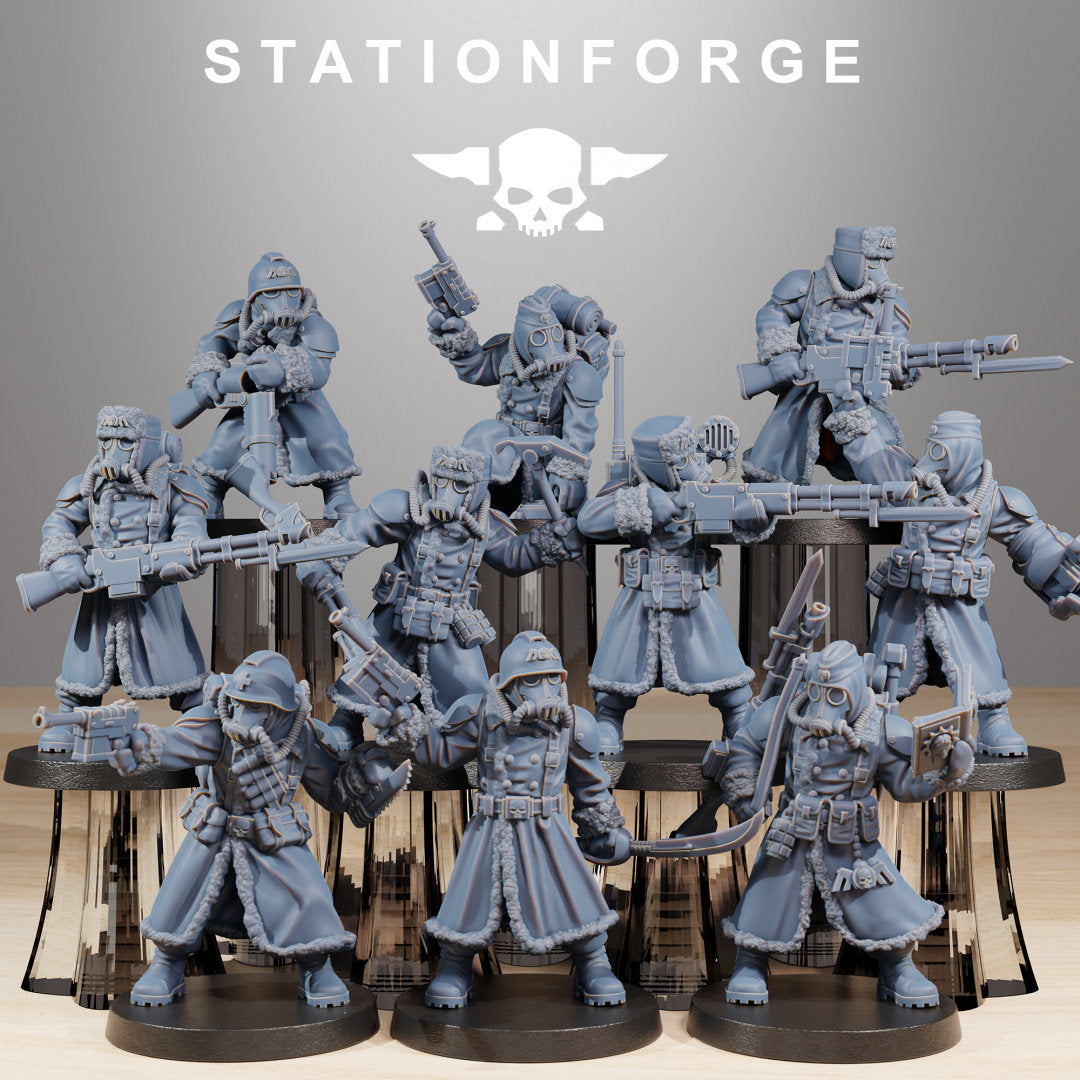 3D Printed GrimGuard Frostwatch x10 by StationForge Miniatures