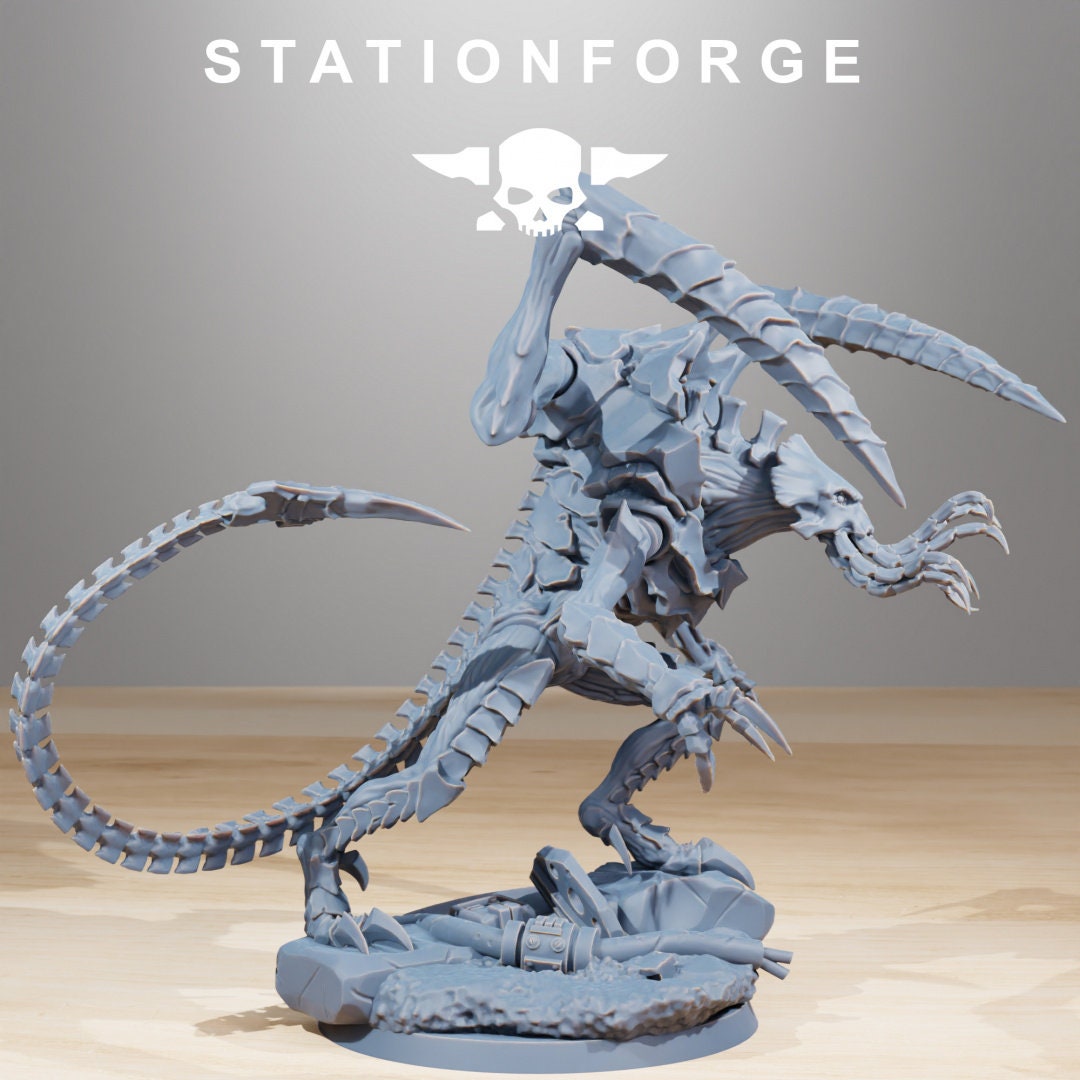 3D Printed Xenarid Soul Eater by StationForge Miniatures