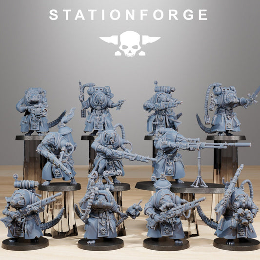 3D Printed Raticus Grunts x10 by StationForge Miniatures