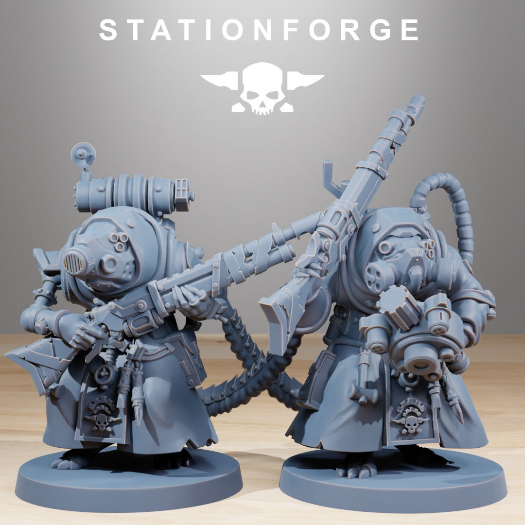 3D Printed Raticus Grunts x10 by StationForge Miniatures