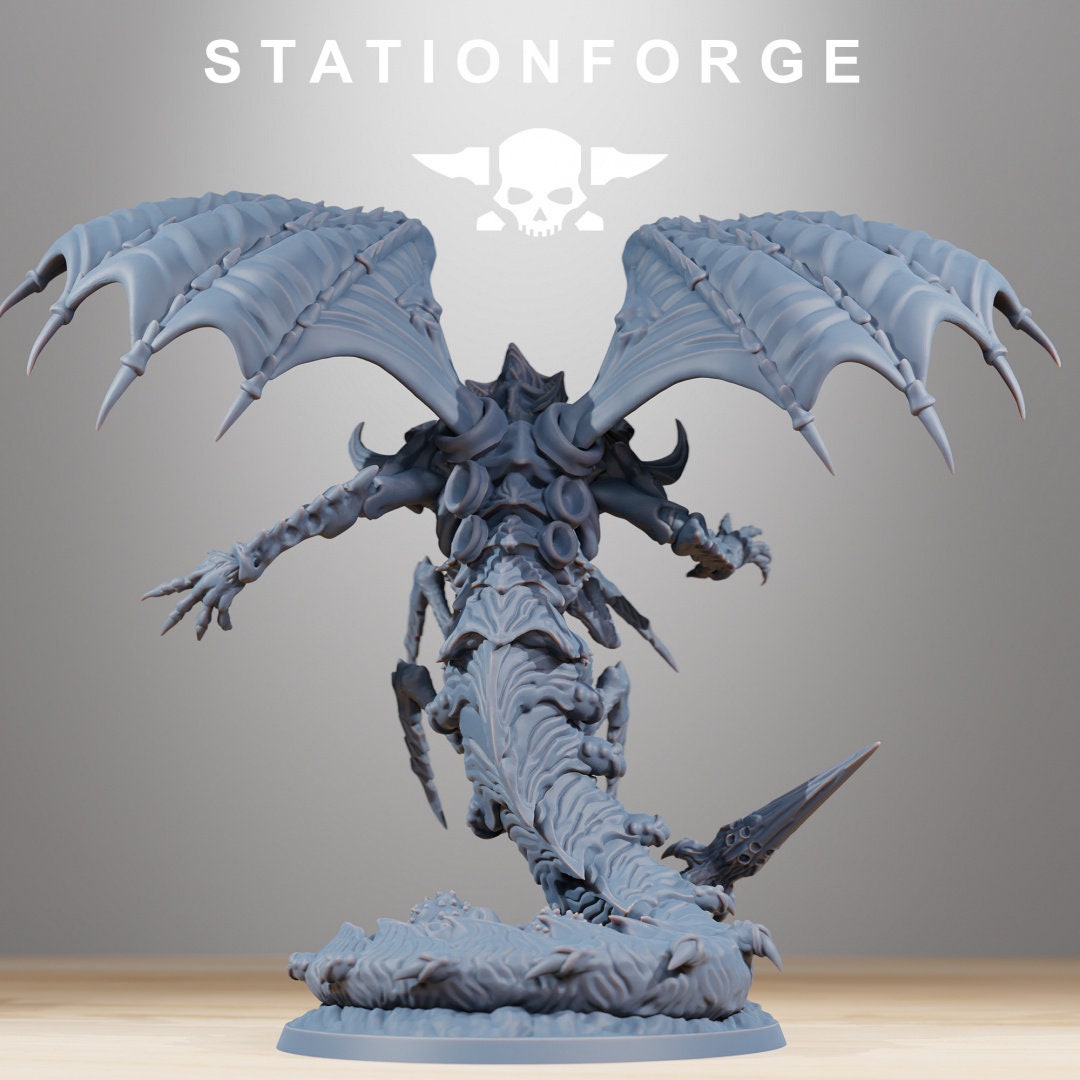 3D Printed Xenarid Wormaak by StationForge Miniatures