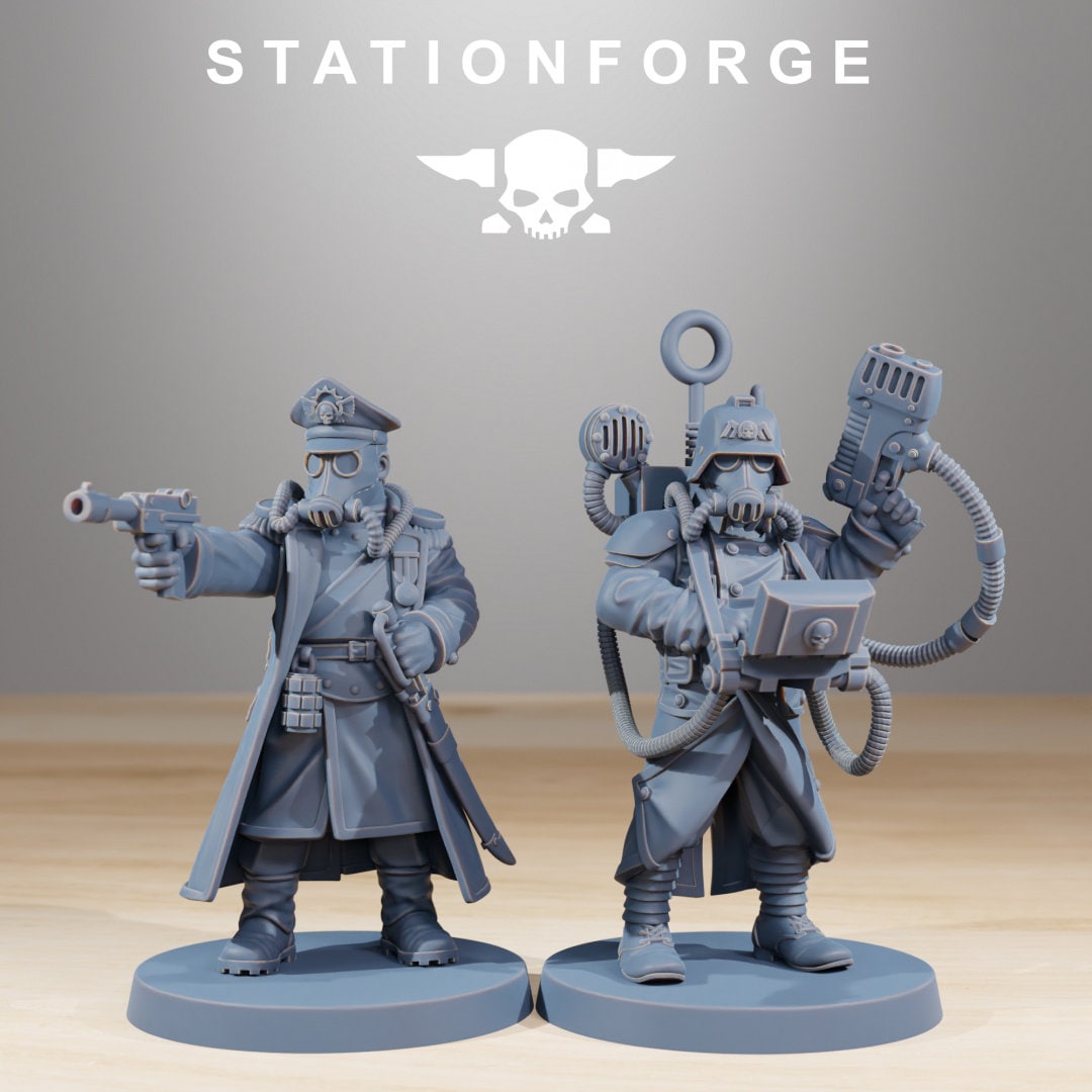 3D Printed GrimGuard Combatants x10 by StationForge Miniatures