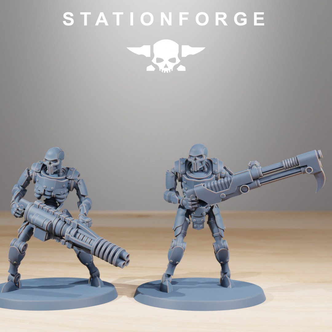 3D Printed Astronet Infantry x10 by StationForge Miniatures