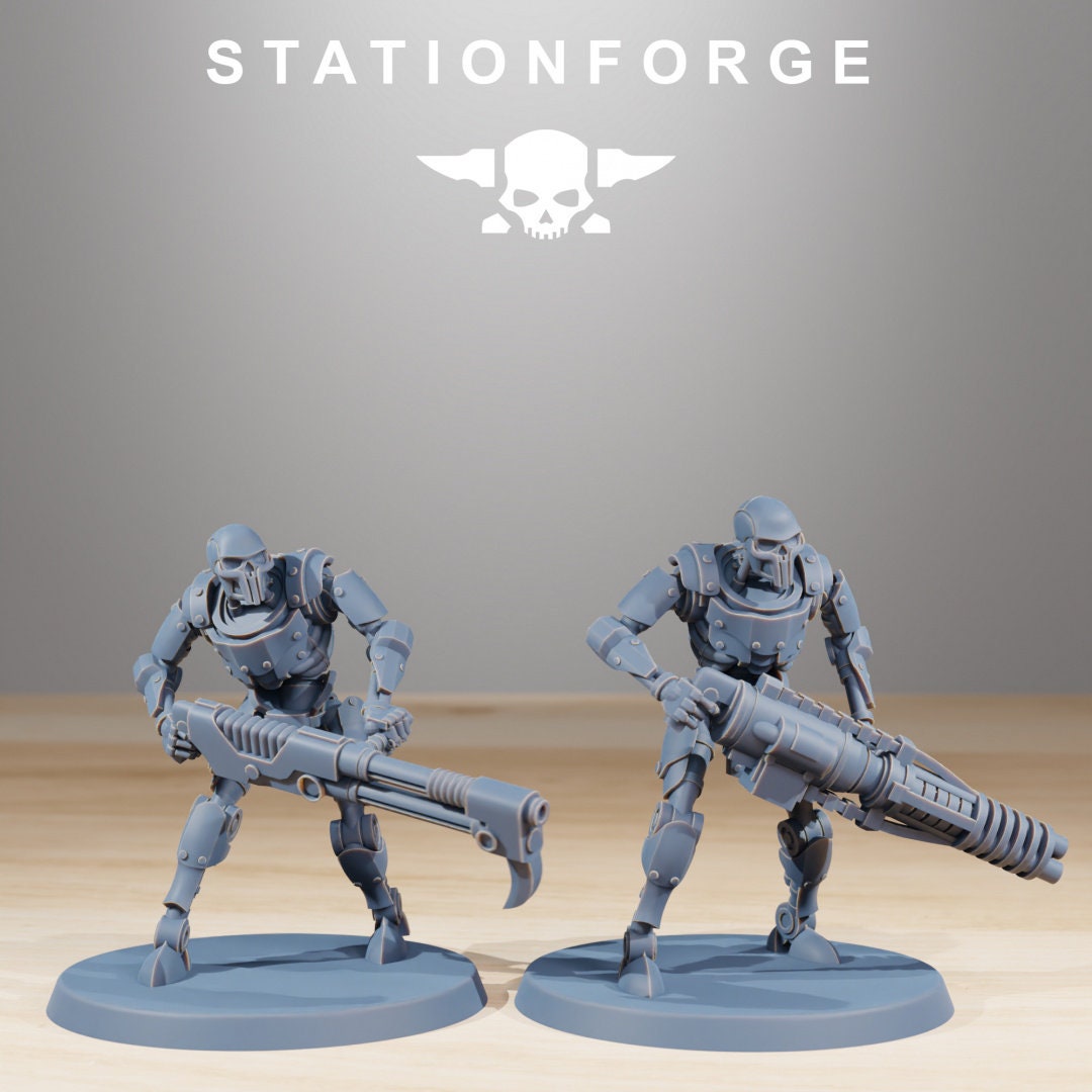 3D Printed Astronet Infantry x10 by StationForge Miniatures