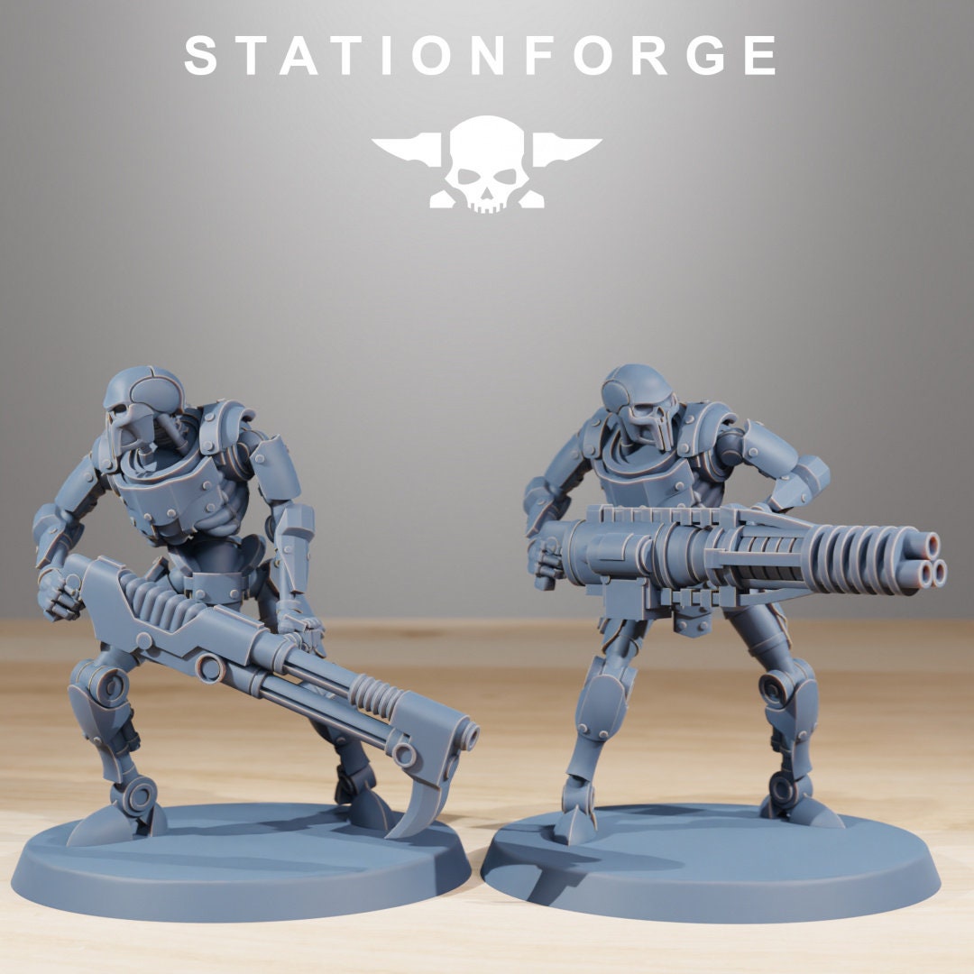 3D Printed Astronet Infantry x10 by StationForge Miniatures