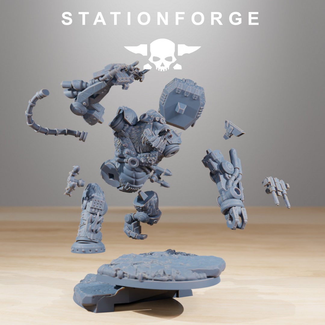 3D Printed Orkaz Kong by StationForge Miniatures