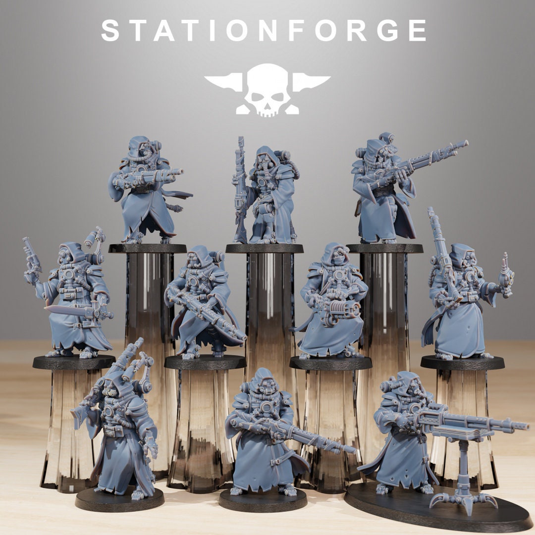 3D Printed Scavenger Hunters x10 by StationForge Miniatures