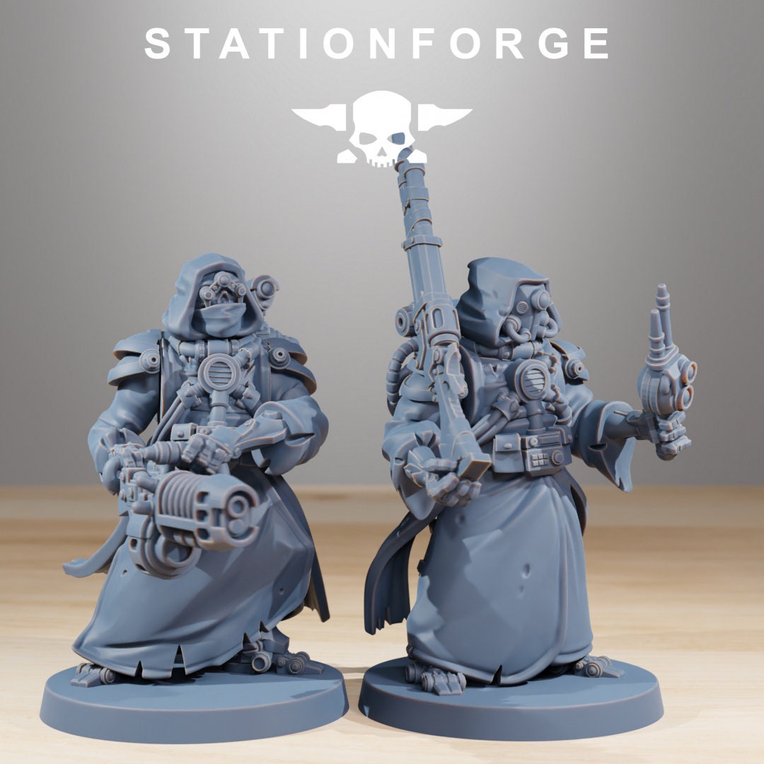 3D Printed Scavenger Cyborgs x10 by StationForge Miniatures