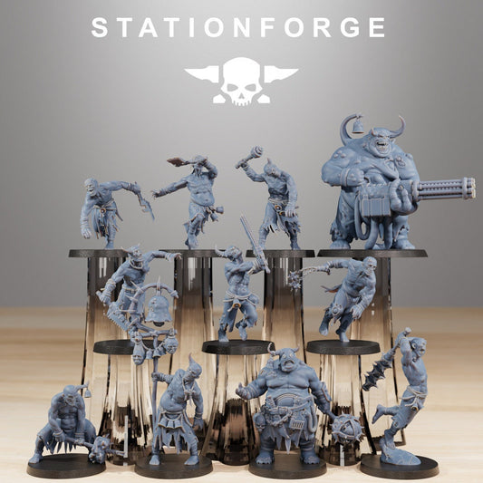 3D Printed Corrupted Guard Nomads and Walkers by StationForge Miniatures