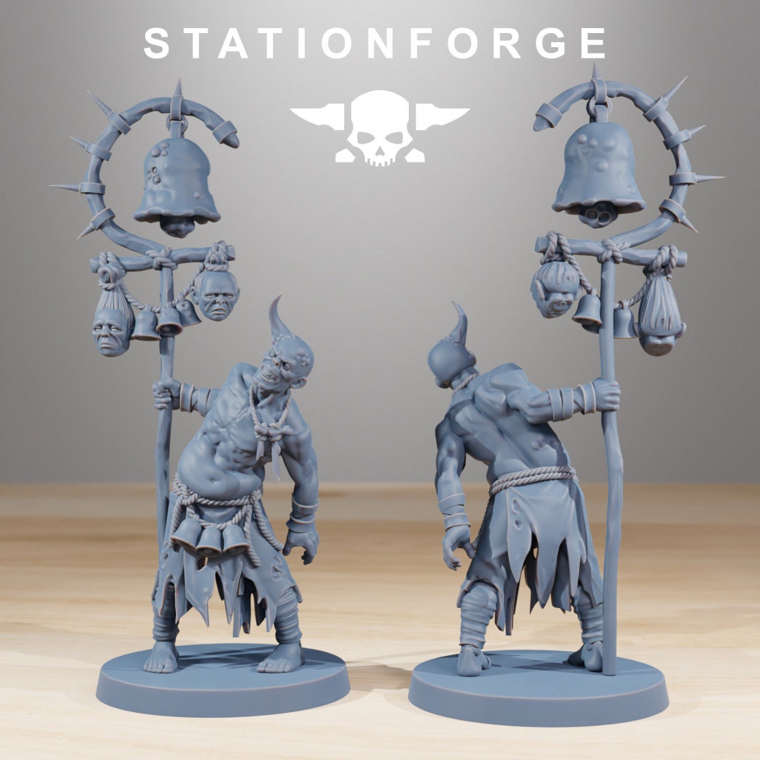 3D Printed Corrupted Guard Nomads and Walkers by StationForge Miniatures