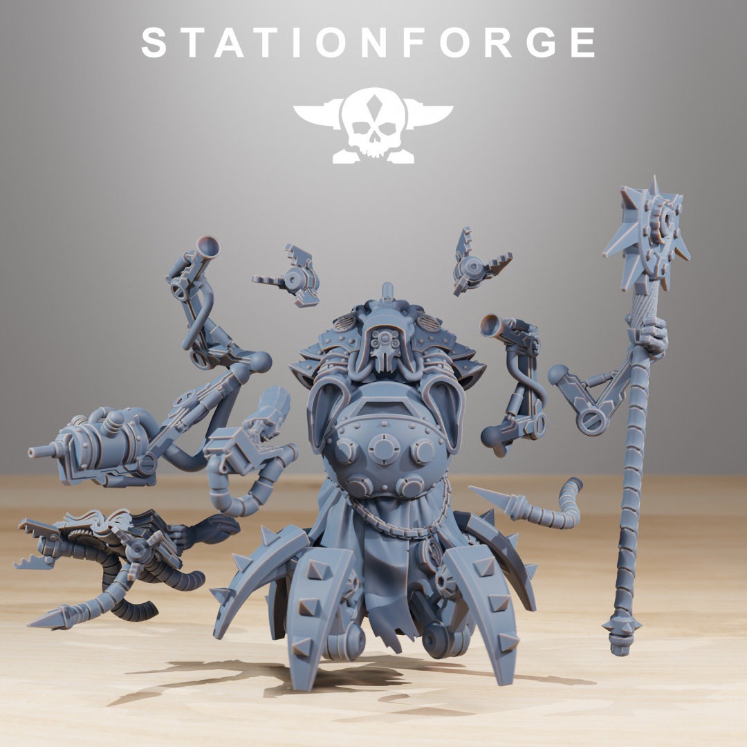 3D Printed Scavenger Librarian by StationForge Miniatures