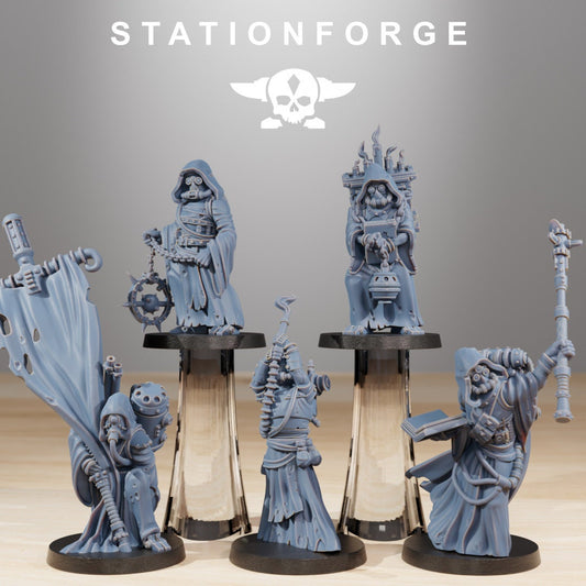 3D Printed Scavenger Cultists x5 by StationForge Miniatures