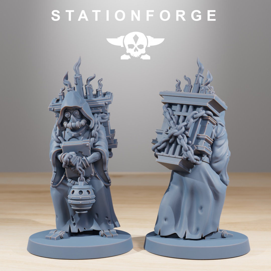 3D Printed Scavenger Cultists x5 by StationForge Miniatures