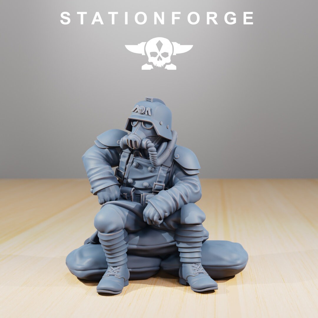 3D Printed Grim Guard Comrades by StationForge Miniatures