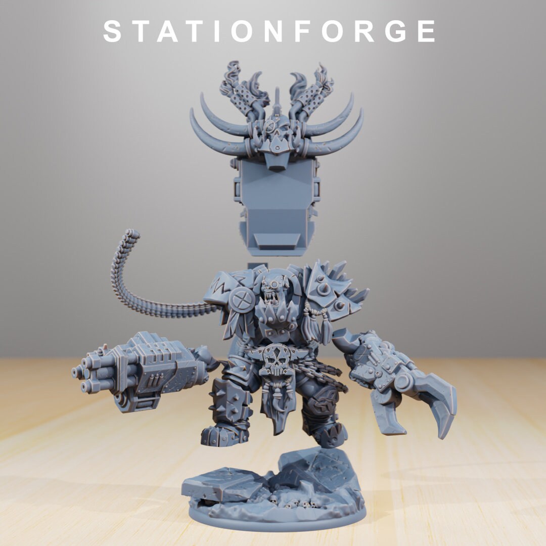 3D Printed Orkaz Grand Nutta by StationForge Miniatures