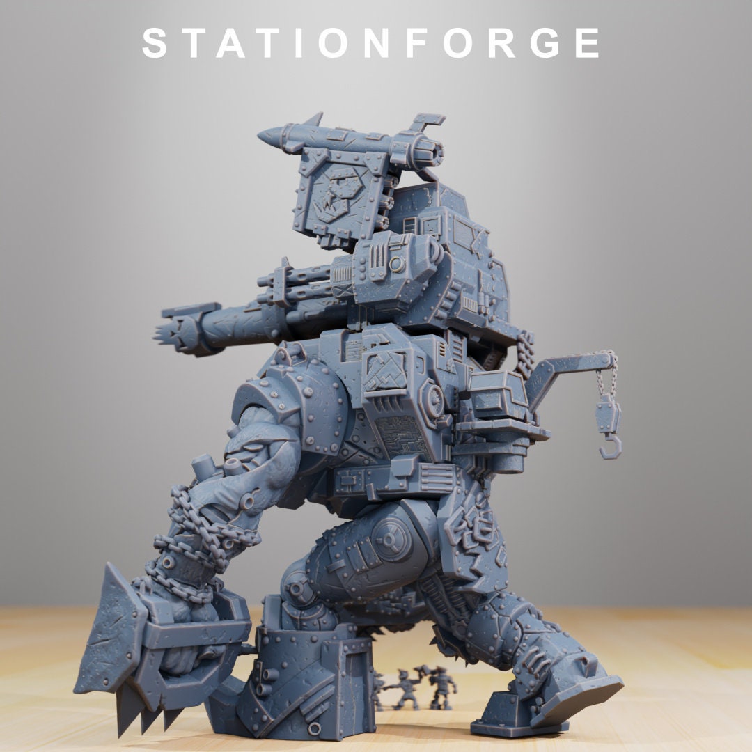 3D Printed Orkaz Mega Steppa by StationForge Miniatures